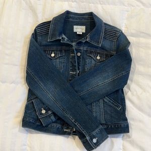 White House Black Market Jean Jacket Size 10